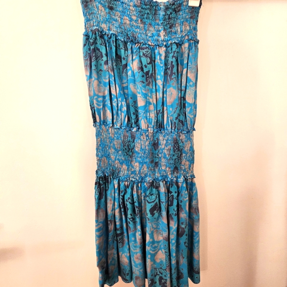 Dragonfly Imports Floral Cover Up/Strapless Dress. NWOT. O/S